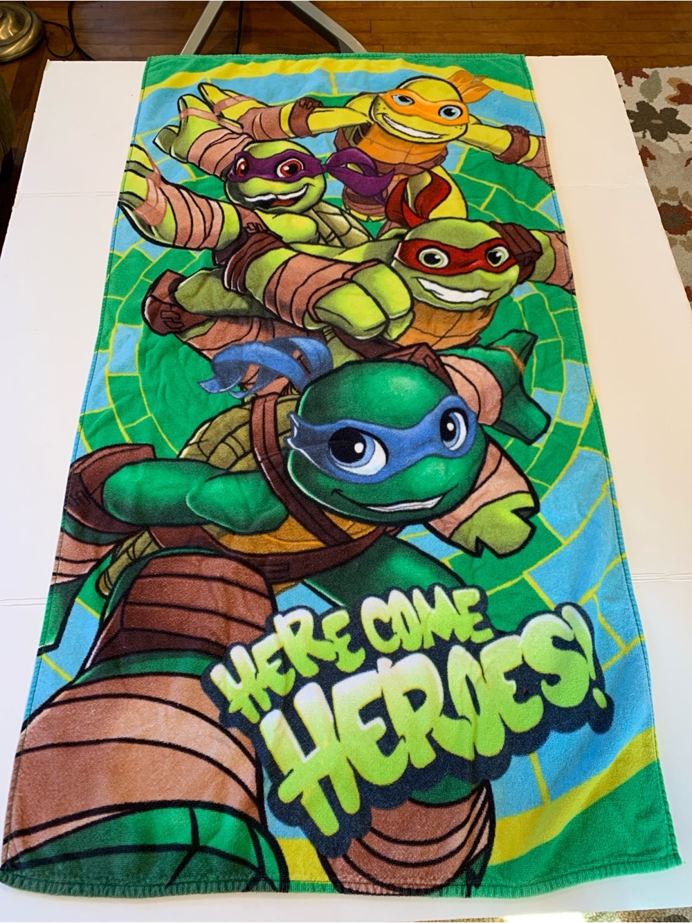 TMNT Teenage Mutant Ninja Turtles Beach Towel Here Come The Heroes Nickelodeon